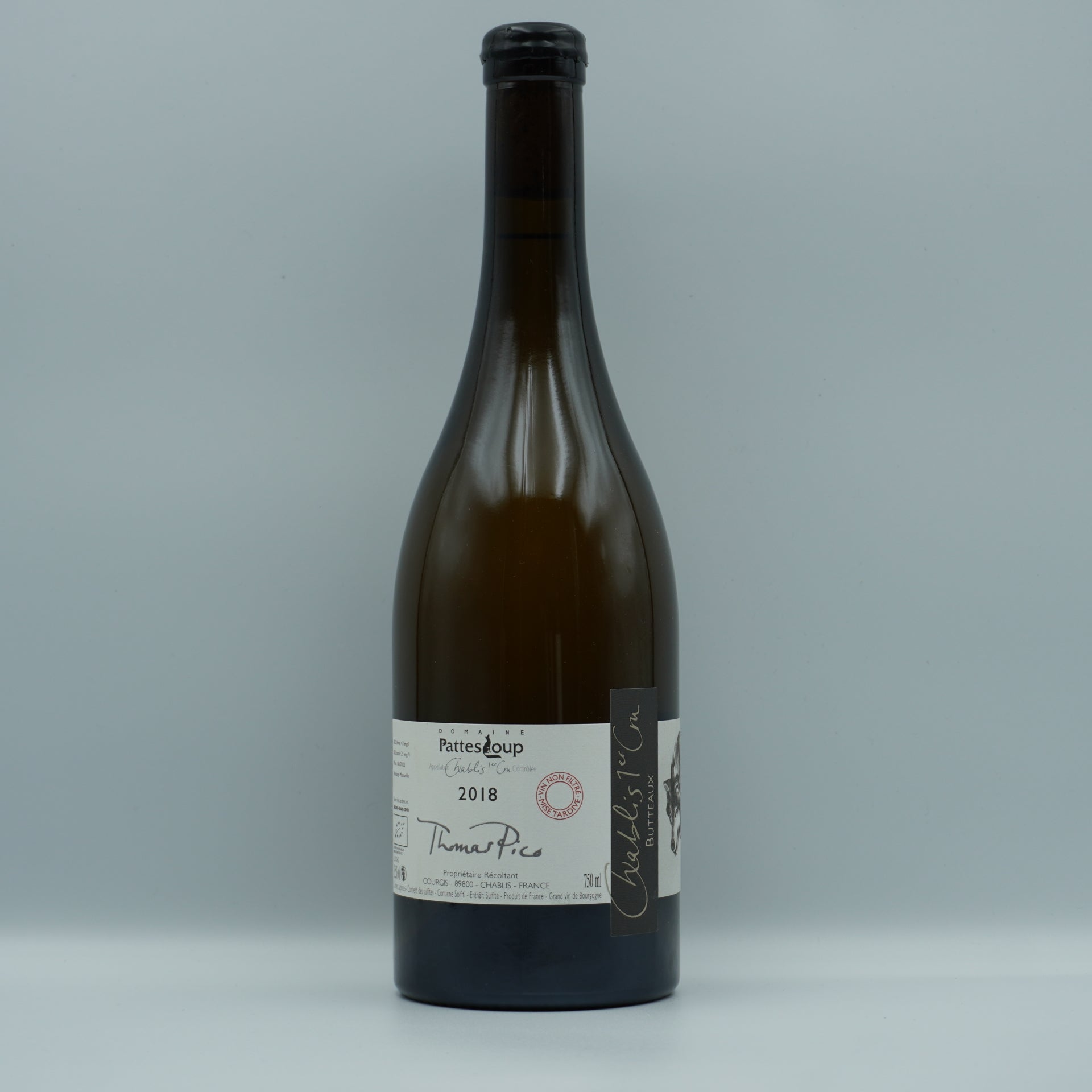 Domaine Pattes Loup, Chablis 1er Cru Butteaux 2018