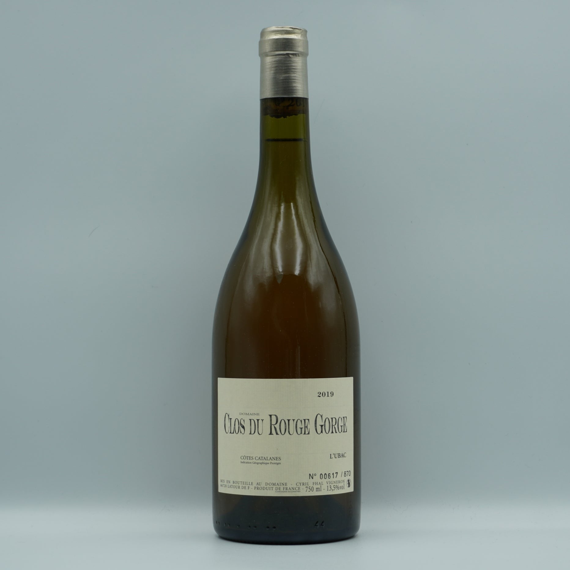 Clos du Rouge Gorge, Ubac Blanc 2019