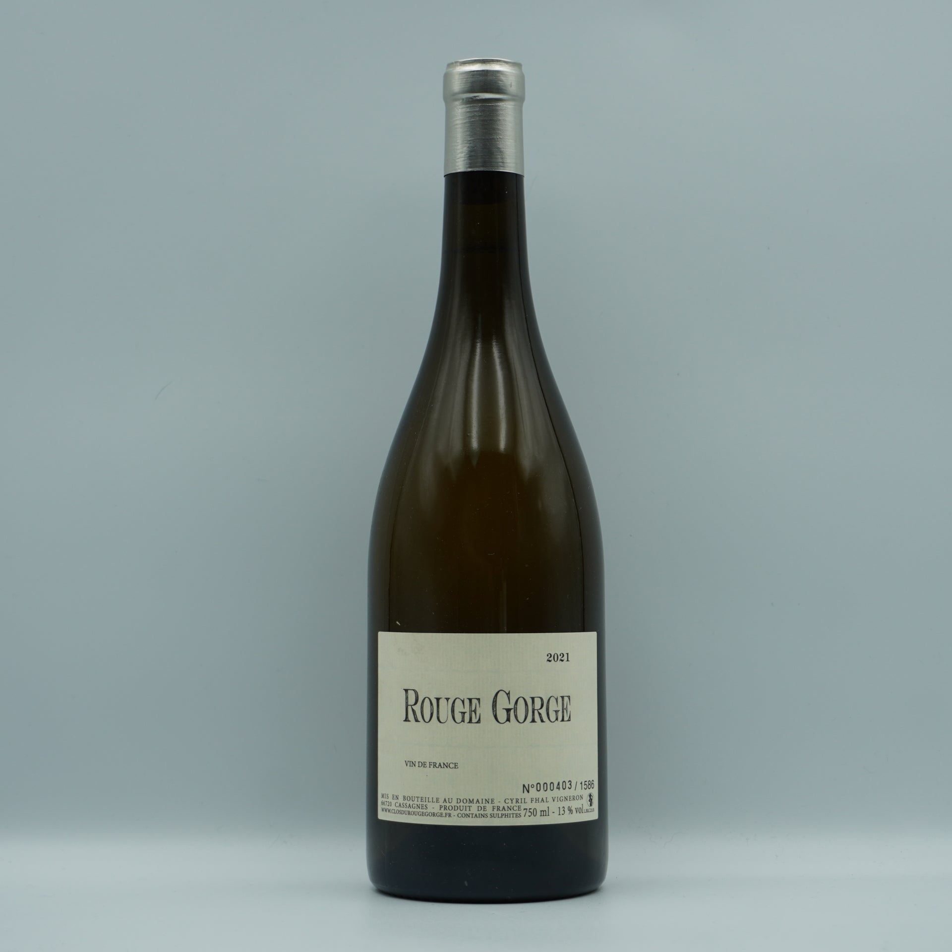 Clos du Rouge Gorge, Blanc 2021