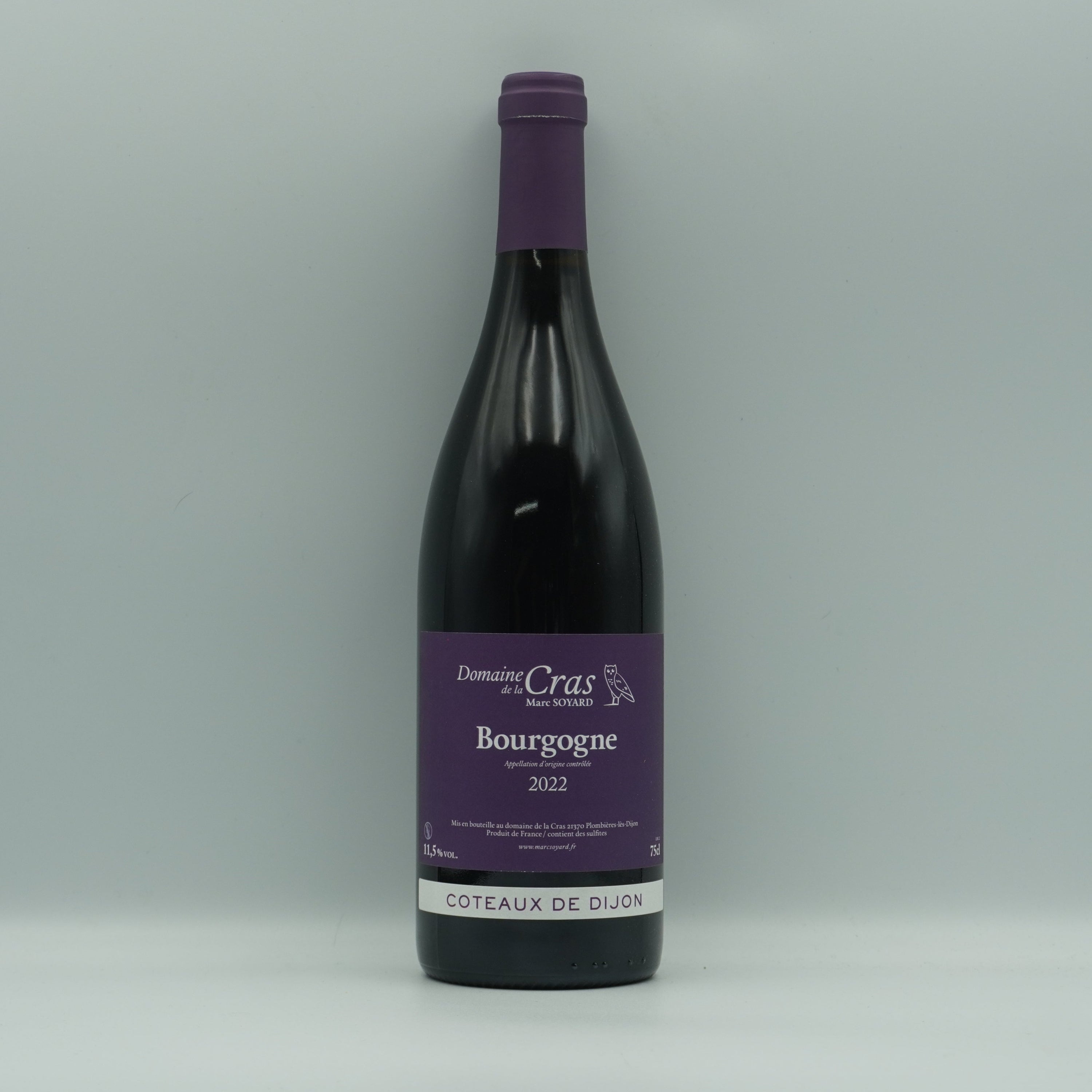 Domaine de la Cras, Bourgogne Rouge 'Coteaux du Dijon' 2022
