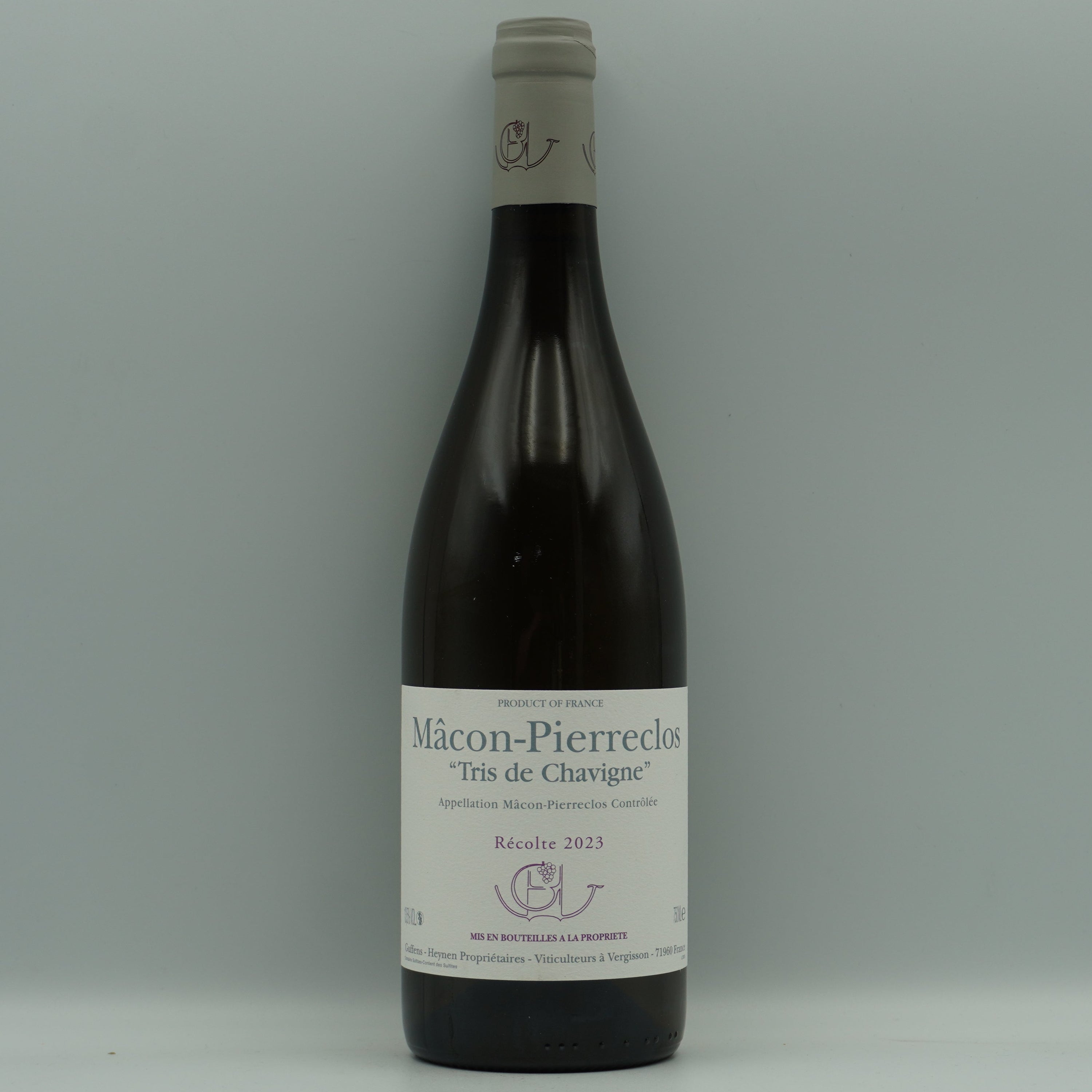 Domaine Guffens-Heynen, Macon Pierreclos 'Tris de Chavigne' 2023